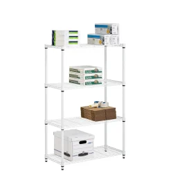 Outlet 4-Tier Heavy-Duty Adjustable Shelving Unit with 250-lb Weight Capacity, 14