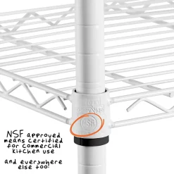 Outlet 4-Tier Heavy-Duty Adjustable Shelving Unit with 250-lb Weight Capacity, 14