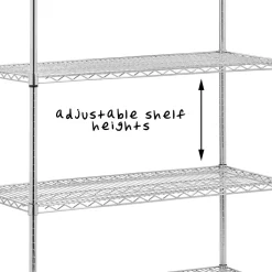 Sale 5-Tier Heavy-Duty Adjustable Shelving Unit with 800-lb Shelf Capacity, 18