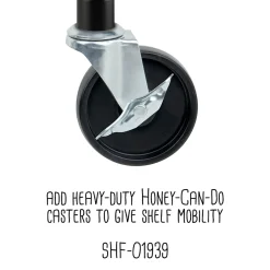 Clearance 4-Tier 250lb. Capacity Shelving Unit, Black (SHF-01908) Shelving