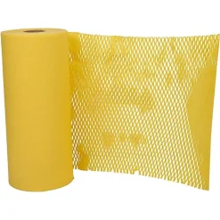 JAM Paper Honeycomb Packing Paper Roll, Lemon Yellow, 12" x 328' (PP10001YE)* Packing Paper & Rolls