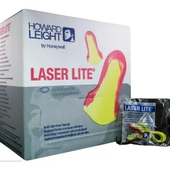 Ear Protection<Howard Leight Laser Lite Corded Earplugs, Magenta/Yellow, 100/Box (LL-30)
