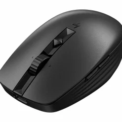 HP 710 Rechargeable Silent Wireless Ergonomic Track-On-Glass Mouse, Black (6E6F2AA)* Ergonomic Mice