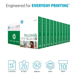 Sale 30% Recycled 8.5" x 11" Multipurpose Paper, 20 lbs., 92 Brightness, 5000 Sheets/Carton (E1120) Multipurpose Paper