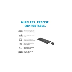 HP 330 Wireless Ergonomic Keyboard & Mouse Combo, Black (2V9E6AA)* Ergonomic Keyboard & Mouse Sets