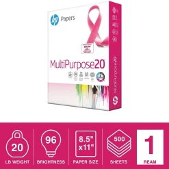 Discount 8.5" x 11" Multipurpose Paper, 20 lbs., 96 Brightness, White, 500/Ream (206230) Multipurpose Paper