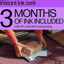 Color Printers<HP DeskJet 2855e Wireless All-in-One Color Inkjet Printer, Scanner, Copier, Best for Home, 3 Months of Ink Included (588S5A)