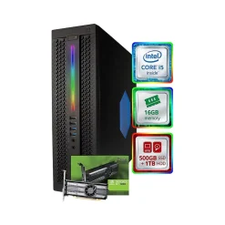 HP EliteDesk 800 G2 Refurbished Gaming Desktop Computer, Intel Core i5-6500, 16GB Memory, 500GB SSD, 1TB HDD (BTG-00050043STP)* Gaming Desktops