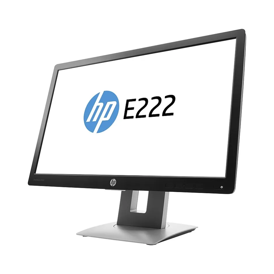 HP EliteDisplay Refurbished 21.5" LED Monitor, Black/Silver (R-E222)* Flat Monitors