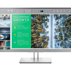 HP EliteDisplay Refurbished 23.8" LED Monitor, Black/Silver (R-E243)* Flat Monitors