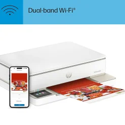 Instant Photo Printers<HP Envy 6155e Wireless All-in-One Color Inkjet Printer, Scanner, Copier, Best for Home, 3 months FREE ink with + (714L5A)