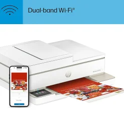 Instant Photo Printers<HP Envy 6555e Wireless All-in-One Color Inkjet Printer, Scanner, Copier, Best for home, 3 months FREE ink with + (714N5A)