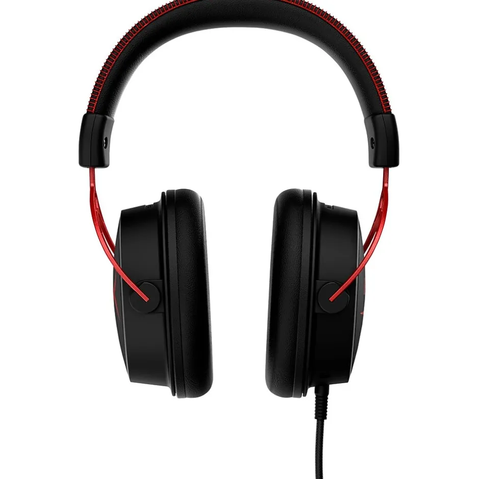 HP HyperX Cloud Alpha Noise Canceling Over-the-Ear Stereo Gaming Headset, 3.5mm, Black/Red (4P5L1AA)* Gaming Headsets