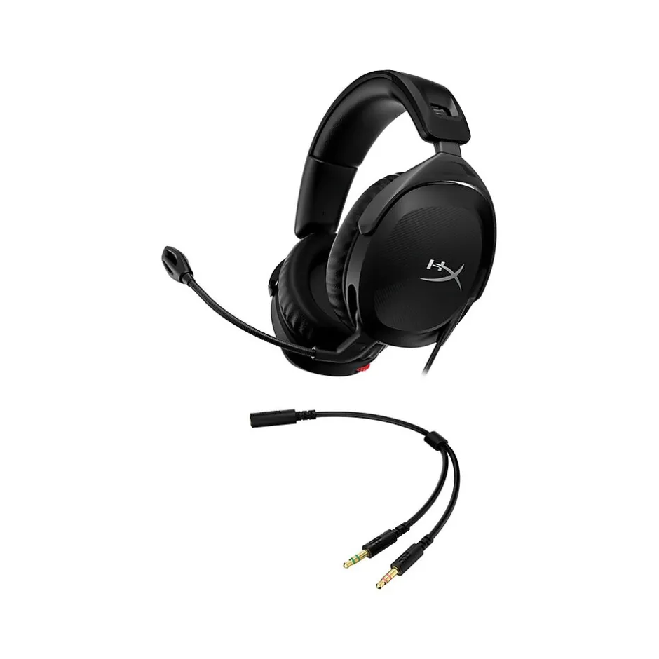 HP HyperX Cloud Stinger 2 Noise Canceling Gaming Over-The-Ear Headset, 3.5mm, Black (519T1AA)* Gaming Headsets