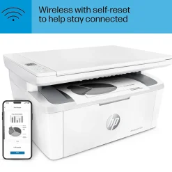 Black & White Printers<HP LaserJet MFP M140w Wireless Black & White All-in-One Laser Printer, Scanner, Copier, Best for Home Office (7MD72F)