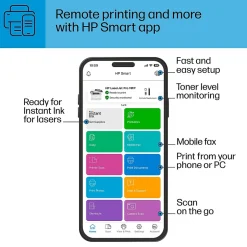 Black & White Printers<HP LaserJet Pro MFP 4101fdw Wireless Black & White Laser Printer, All-In-One, Print, Scan, Copy, Fax, Best for Office (2Z619F)