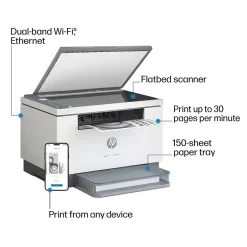 Instant Photo Printers<HP LaserJet Pro MFP M234dw Wireless Black & White Laser Printer, All-In-One, Print, Scan, Copy, Best for Home Office (6GW99F)