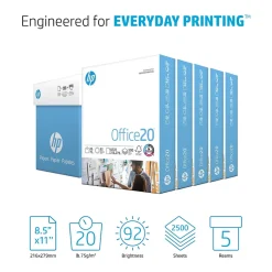 Sale Office20 8.5" x 11" Copy Paper, 20 lbs., 92 Brightness, 2500 Sheets/Carton (C8511C) Copy Paper
