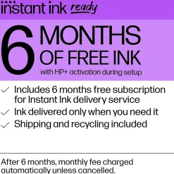 Color Printers<HP OfficeJet 9012e Wireless All-in-One Color Inkjet Printer, Duplex, Best for home office, 6 mo. Instant Ink with + (1G5L4A)