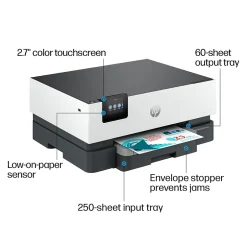Color Printers<HP OfficeJet Pro 9110b Wireless Color Inkjet Printer, Single-Function, Print (5A0S1A#B1H)