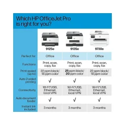 Instant Photo Printers<HP OfficeJet Pro 9730e Wide Format Wireless All-in-One Color Printer, Best for Office, 3 Months FREE INK with + (537P6A)