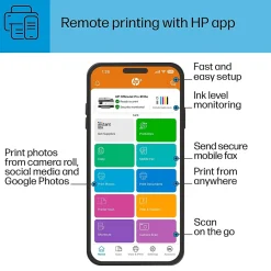Color Printers<HP OfficeJet Pro 8135e Wireless Color Inkjet Printer, All-In-One, Print, Scan, Copy, Fax (40Q35A#B1H)