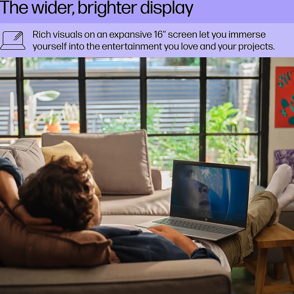 HP Pavilion 16" FHD AI Laptop, Intel Core Ultra 5-125U, 8GB RAM, 512GB SSD, Backlit Keyboard, Windows 11 Home* Gaming Laptops