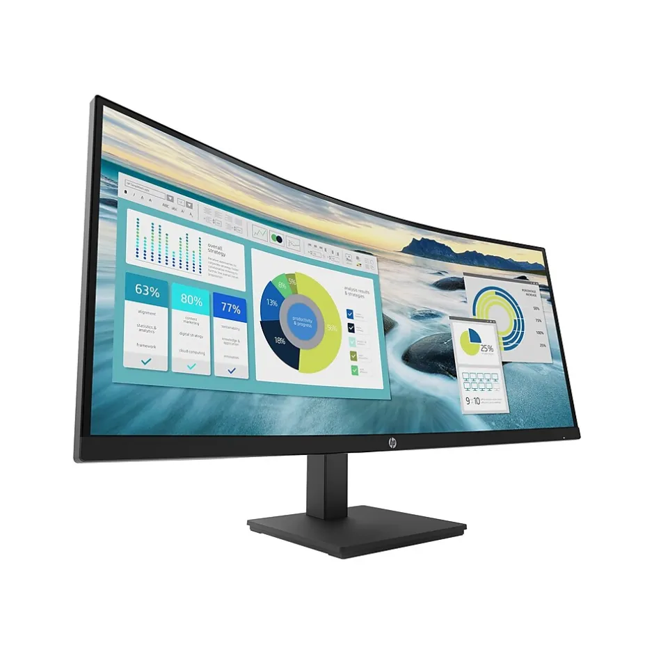 HP P34hc G4 34" Curved 60 Hz LED Monitor, Black (21Y56AA#ABA)* Curved Monitors
