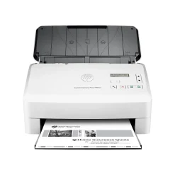 Desktop Scanners<HP ScanJet Enterprise Flow 7000 S3 Desktop Scanner, White/Black