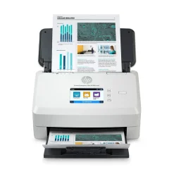 Desktop Scanners<HP ScanJet Enterprise Flow N7000 Snw1 Duplex Desktop Document Scanner, White (6FW10A#BGJ)