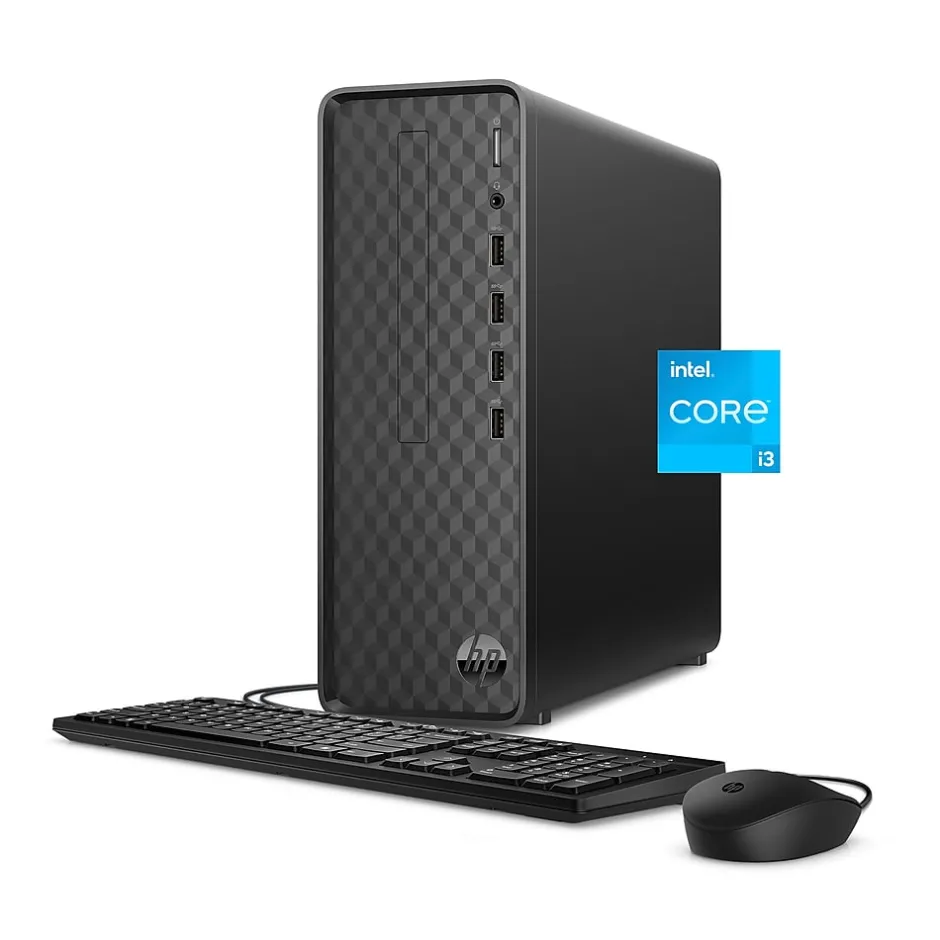 HP Slim Desktop Computer, Intel Core i3-1210, 8GB RAM, 256GB SSD, Mouse & Keyboard Included, Windows 11 Home* Gaming Desktops
