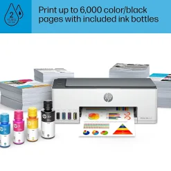 Color Printers<HP Smart Tank 5101 Wireless All-in-One Color Ink Tank Printer Scanner Copier, 2 years ink included (1F3Y0A)