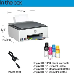 Color Printers<HP Smart Tank 5101 Wireless All-in-One Color Ink Tank Printer Scanner Copier, 2 years ink included (1F3Y0A)