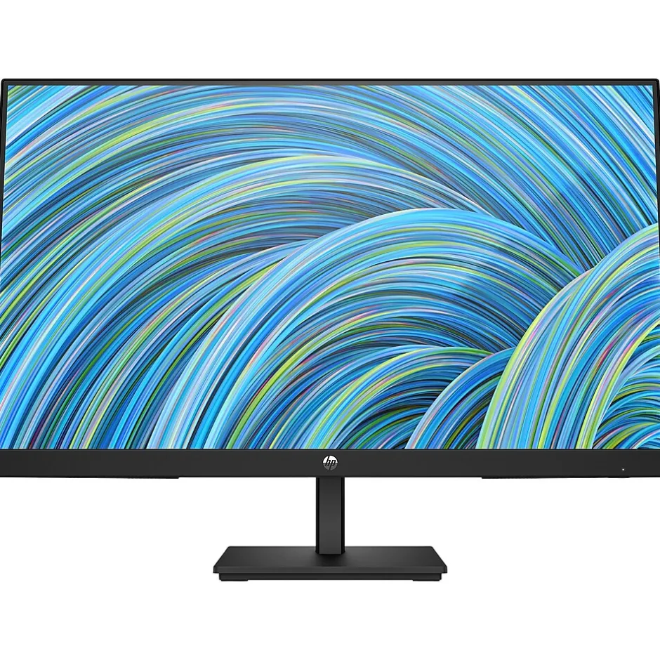 HP V24v G5 23.8" Widescreen LCD Monitor, Black (65P62AA)* Flat Monitors