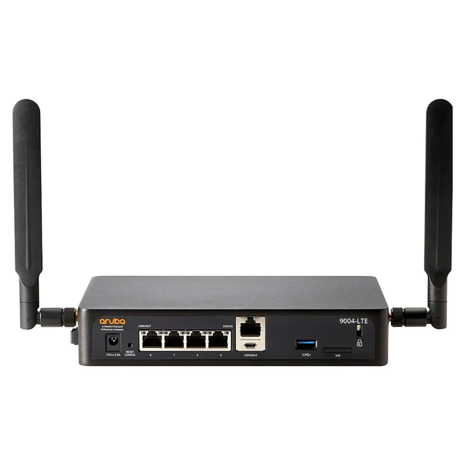 Aruba HPE 9004-LTE (US) Wireless and Ethernet Router, Black (R3V91A)* Wi-Fi Routers