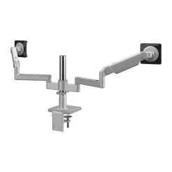 Humanscale Dual Monitor Arm, Silver (X22TBS)* Ergonomic Monitor & Laptop Stands