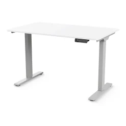 Clearance eFloat Go 2.0 48"W Electric Rectangular Adjustable Standing Desk, White (FYH12TS2448WH) Standing Desks