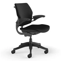 Sale Freedom Ergonomic Fabric Swivel Task Chair, Black (F111GFT10XFSHNSC) Office Chairs