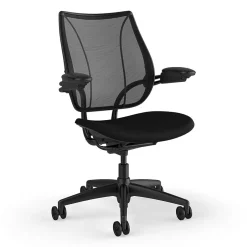 New Liberty Ergonomic Fabric Swivel Task Chair, Black (L113BM10FT10XFSHNSC) Office Chairs