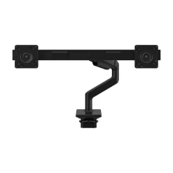 Humanscale M8.1 Adjustable Dual Monitor Arm, Up to 28" Monitors, Black (M82CBB)* Monitor Mounts & Stands