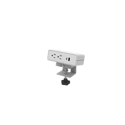 Surge Protectors & Power Strips<Humanscale NeatHub 2-Outlet, 2-USB Port Power Strip, 68" Cord, White (NH1NAPPCAW)