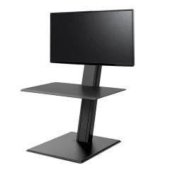 Outlet QuickStand Eco 28"W Manual Rectangular Adjustable Standing Portable Desk for Single Monitor, Black (QSE2SMB) Standing Desks