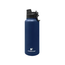 Water Bottles<HYDRAFLOW Hybrid Stainless Steel Vacuum Insulated Dual Lid Bottle, 34 oz., Navy (300253)