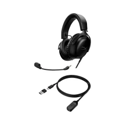 HyperX Cloud III Noise Canceling Over-the-Ear Stereo Gaming Headset, USB/3.5mm, Black (727A8AA)* Gaming Headsets