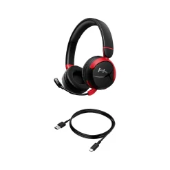 HyperX Cloud Mini Wireless Active Noise Canceling Bluetooth Gaming On Ear Headset, Chromebook Certified, Black (7G8F1AA)* Gaming Headsets