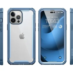 Cell Phone Cases<i-Blason Ares Blue Case for iPhone 14 Pro Max (iPhone2022Pro-6.7-Ares-SP-Azure)