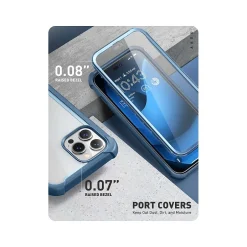 Cell Phone Cases<i-Blason Ares Blue Case for iPhone 14 Pro Max (iPhone2022Pro-6.7-Ares-SP-Azure)