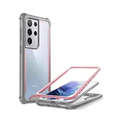 Cell Phone Cases<i-Blason Ares Pink Rugged Case for Samsung Galaxy S21 Ultra (Galaxy-S21Ultra-Ares-Pink)