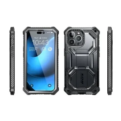 Cell Phone Cases<i-Blason Armorbox Black Rugged Case for iPhone 14 Pro (iPhone2022Pro-6.1-Armorbox-SP-Black)