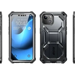 Cell Phone Cases<i-Blason Armorbox Black Rugged Case for iPhone 14 (iPhone2021/22-6.1-Armorbox-SP-Black)